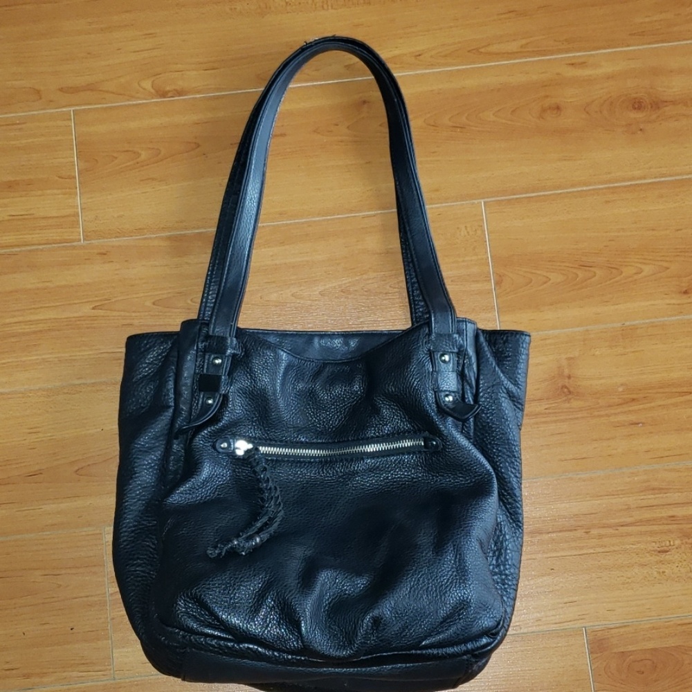THE SAK leather bucket/ Hobo bag multiple sections